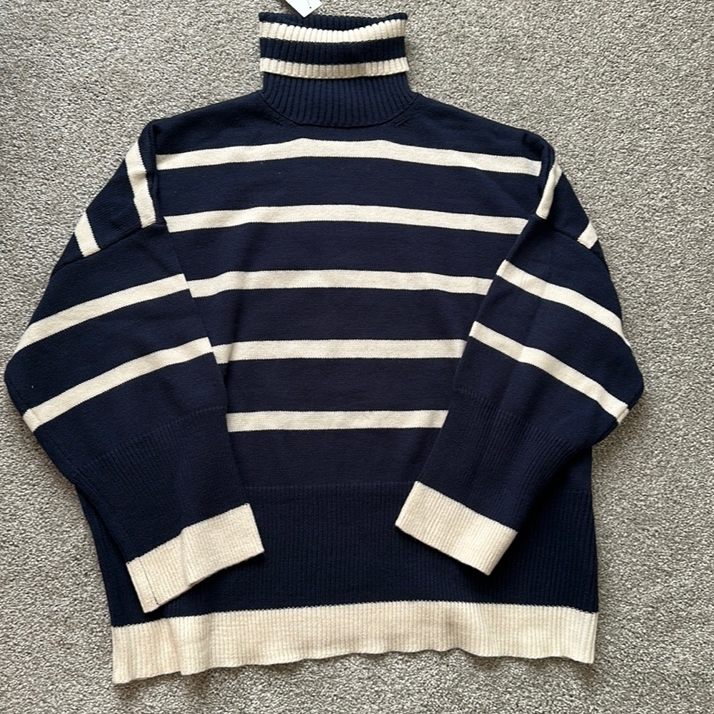Top shop oversized, striped sweater, size 4-6